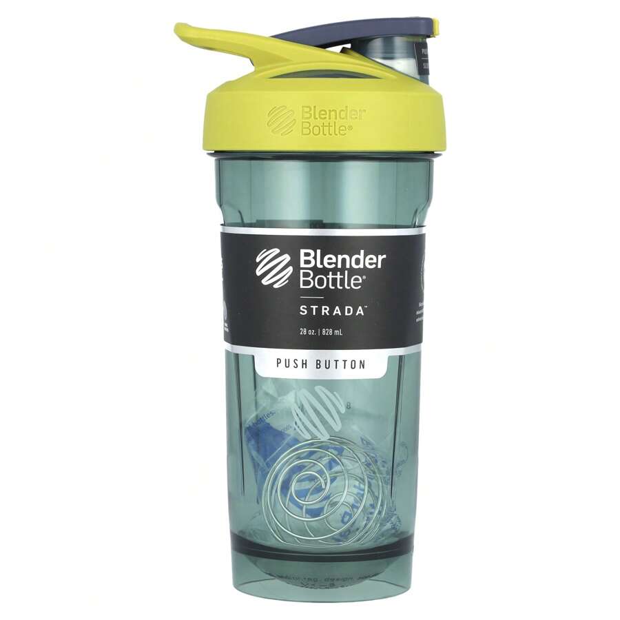 Botella mezcladora Strada, Tritan, amarillo FC, 28 Oz (828 ml)