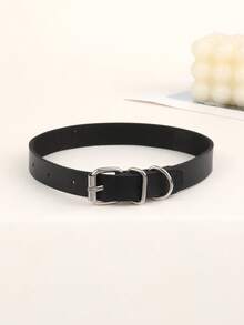 1pc Women's Double Chain Heart Pendant, Pin Buckle Double Ring Choker, Round Ring + Chain Spike, Chain Heart Pendant, Chain Cross Pendant, Large Round Ring Pendant, Double Chain Round Ring Pendant, Pin Buckle Double Ring Choker, Boho Fashion Punk Adjustable Collar Choker