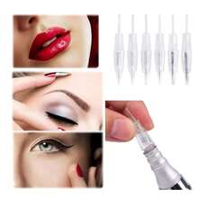 20 st Permanenta nålar Makeup Ögonbrynsnålar Makeup Tatueringsnålar Permanent Penna Makeup Nålpatron för eyeliner och ögonbrynstatueringsmaskin