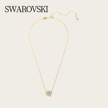 Colier Swarovski Swan Love Hug Goose, pandantiv pentru femei, cadou de lux pentru iubită, ziua de naștere, pentru femei [Produs nou-nouț] 5714934 - Aur - Vizualizare 2