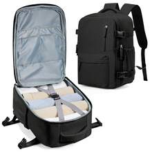 Large Capacity Vintage Style Nylon Travel Duffel Bag, Airline-Approved Carry-On, Spacious For Men, With Multiple Compartments And Pockets, Black, Airline Compliant Carry-On Bag | Vintage Style Bag | Secure Zipper Closure, Travel Bag - Multicolor - View 11