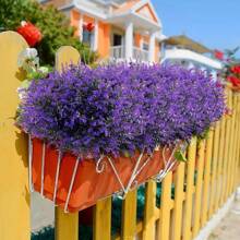 Three Bunches Of Artificial Lavender. They Have Bright And Vivid Colors That Are Not Easy To Fade. The Plastic Simulated Outdoor Plants Are Ultraviolet-Resistant, Suitable For Outdoor Gardens, Courtyards And Garden Decoration. They Are Also Suitable For Decoration In Front Of Doors, On Balconies And Around Windows.