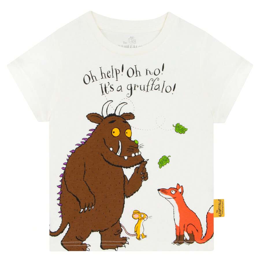 The Gruffalo Gruffalo T-Shirt | Gruffalo Boys' T Shirt | Kids' Tops - White - View 1