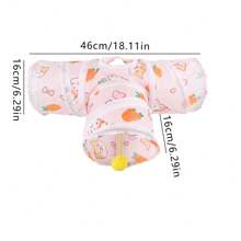 1 Stück Kaninchen & Hamster Haustier Tunnel Spielzeug, faltbare Versteckhöhle