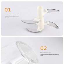 Home Multi-Function Vegetable Cutter, Baby Food Cooking Meat Grinder, Manual Garlic Press, Garlic Puller