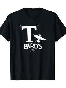 Grease - T Bird T-Shirt Casual And Stylish Men's T-Shirt - Men's Casual Short Sleeve Print T-Shirts For Warm Weather - Breathable, Soft And Comfortable Fashion Apparel, 100% Cotton - Black - View 1