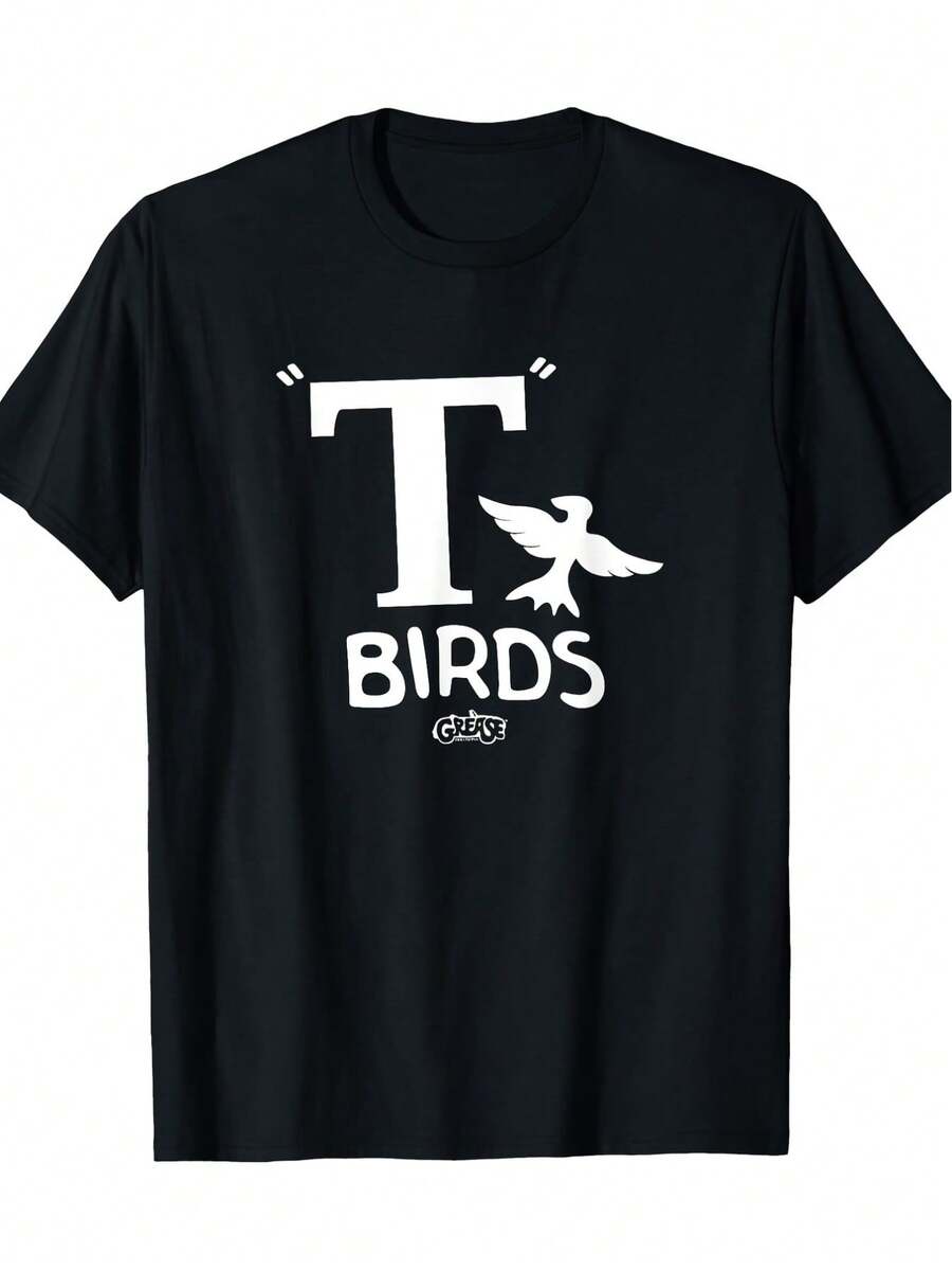 Grease - T Bird T-Shirt Casual And Stylish Men's T-Shirt - Men's Casual Short Sleeve Print T-Shirts For Warm Weather - Breathable, Soft And Comfortable Fashion Apparel, 100% Cotton - Black - View 1