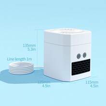 Portable Heating And Cooling Fan Mini Multi-Function Heater Desktop Small Heater New Household Foot Warmer Rapid Cooling And Heating, Home Office Essential Artifact Available In Winter And Summer - US A Type Plug(110-127V) - View 8