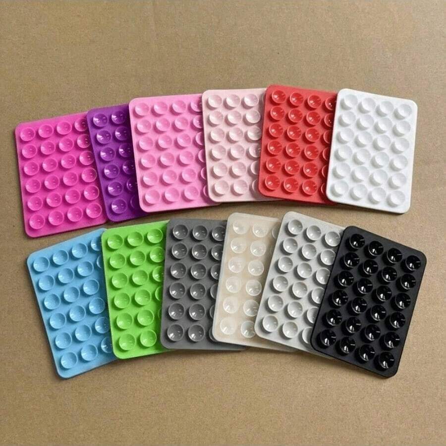 Set de 5 piezas de ventosas de silicona, soporte multifunción para teléfono y tableta, compatibilidad universal, fácil liberación, soporte adhesivo reutilizable