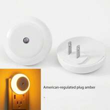1pc Led Night Light With Dusk-To-Dawn Sensor, Energy Saving, Suitable For Bathroom, Bedroom, Kitchen, Hallway