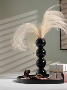 1pc Ombre Bubble Glass Vase (2.47oz/3 Balls, 2.82oz/4 Balls), Lightweight Glass Material, Office, Home, Outdoor, Niche Decor, Photography, Bedroom, Dorm, Craft Gift For Friends, Parents, Colleagues