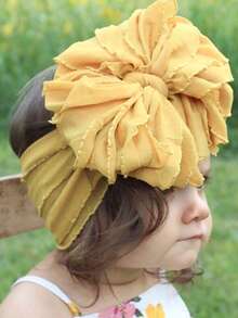 1pc Baby Infant Lace Big Bow Headband Hair Accessory - Multicolor - View 1