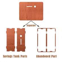 10000美元木制存钱罐，带计数器，现金储蓄罐，硬币计数器存钱罐，木制存钱罐，建立应急基金、生日和毕业的最佳礼物。 - 彩色 - 查看 6