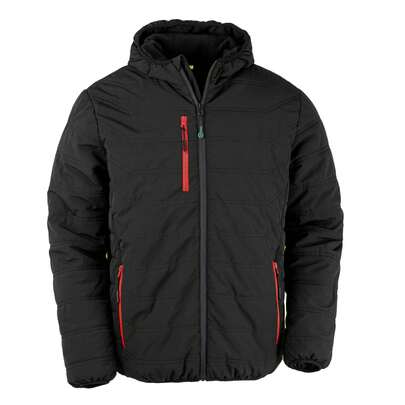 Result Genuine Mens Compass Winter Padded Jacket (Black/Red)