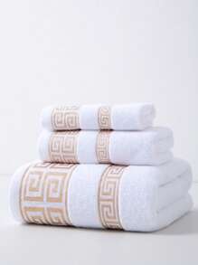 1pc Thin Bath Towel, Variety Of Colors, Minimalist Jacquard Plaid Pattern, Rectangular 70*140cm Adult Unisex Swimwear, Bathing, Wrapping Towel Or 34*74cm Hand Towel, 34*34cm Handkerchief, Quick-Drying, Absorbent, Soft, Suitable For Bathroom, Kitchen, Travel, Holiday Gift, Gym, Beach, Hotel, Salon, Outdoor