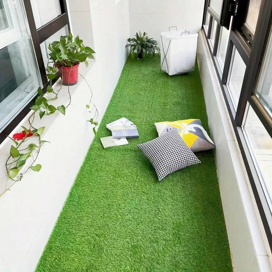 50*200cm Pet-Friendly 10mm Artificial Grass Mat - Polypropylene, Suitable For Yard, Playground, RV, Outdoor Party, Lawn, Garden And Wedding