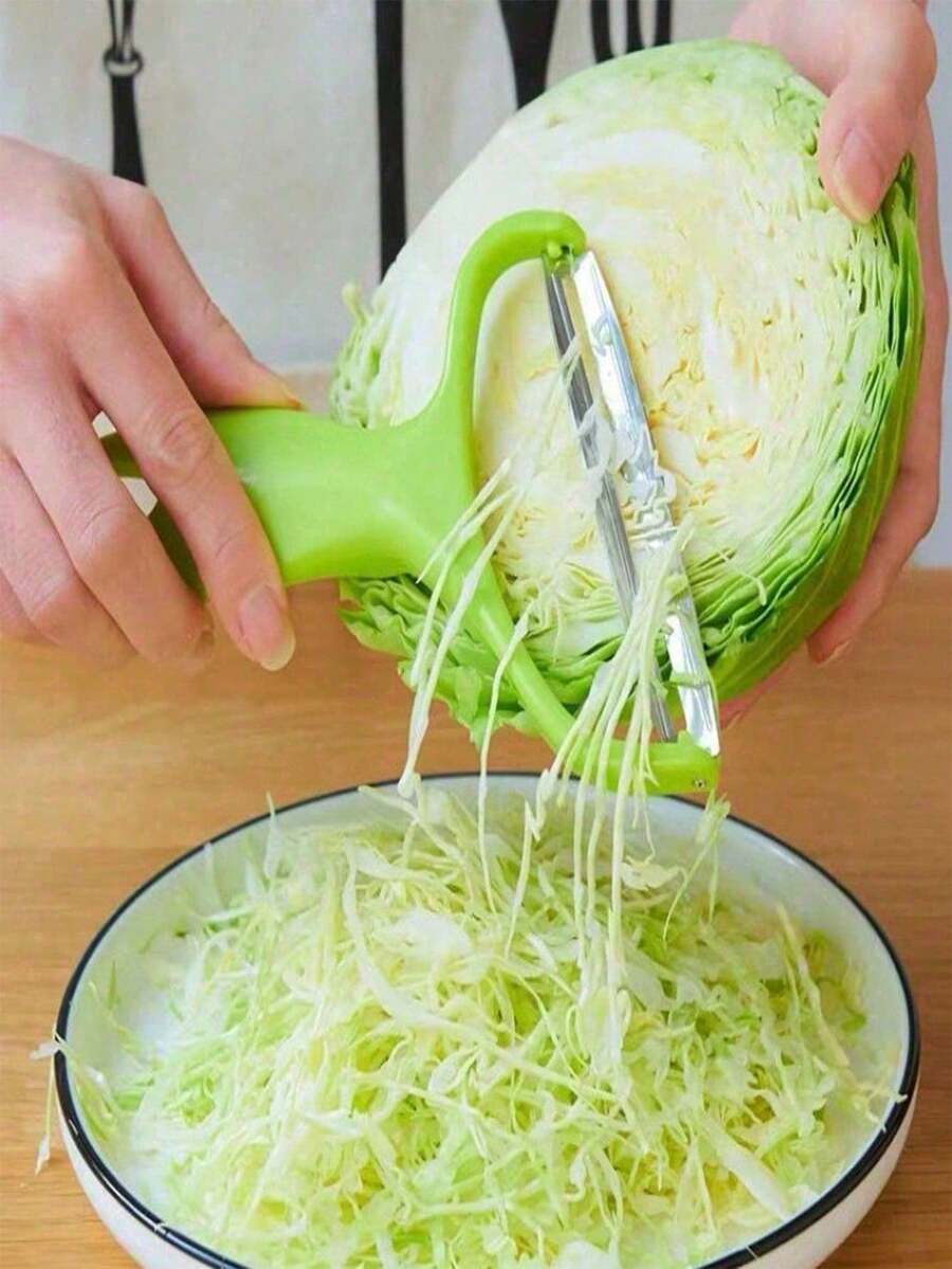 1/2pcs Large Cabbage Shredder With Wide Mouth, Purple Cabbage & Lettuce Slicer, Vegetable Peeler - Multicolor - View 1
