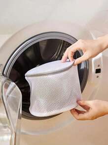 White Lingerie Laundry Bags, Bra Laundry Bags With Zips, Honeycomb Mesh Material, Effective Filter Impurities, Supporting Frame Effectively Prevents Deformation During Laundry, Suitable For Bra, Delicates,Sweater,Hosiery, Lingerie