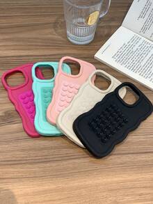 苹果手机支架，奢华吸盘式支架，波浪马卡龙色手机壳，兼容 16/15/14/13/12/11 Pro Max，时尚简约，防震，兼容手机壳，兼容 16 Pro Max手机壳 - 粉色 - 查看 6