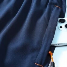 3pcs/Set Men's Casual Daily Fitness Running Outdoor Sports Quick-Dry Breathable Shorts (Black + Grey + Navy) - Multicolor - View 5