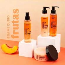 Peach Porán Kit With Body Splash – Soap + Moisturizer + Exfoliant + Body Splash (4 Items) - Peach+Peach Body Splash Kit - View 3