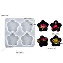 1 Bộ 8 Khuôn Silicon Hình Bướm, Mây, Mặt Trăng Làm Hoa Tai, Mặt Dây Chuyền, Móc Khóa, Phụ Kiện Thủ Công DIY, Thích Hợp Cho Người Mới Bắt Đầu - trắng - Xem 16