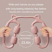 1pc Leg Shaper Massager, Yoga Roller With 4 Wheels For Muscle Relaxation - Multicolor - View 5