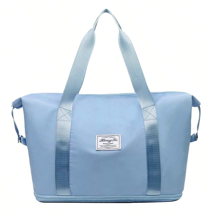 Bolsa de viaje plegable de gran capacidad para mujer, bolso de hombro portátil para ejerciciO, MULTIFUNCIONAL de gran capacidad.