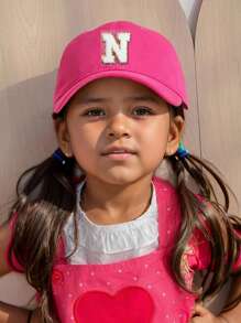 1 st. Kinderen' 26 Letters Baseball Cap Truck Driver Hat, Modieuze Casual Cap Voor Meisjes Terug Naar School Dagelijkse Kleding