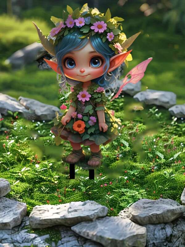 Set de 3/2/1 decoración plana de jardín en 2D - Atrapasol con hada floral, duende y efecto de vidrio de colores para maceta, decoración fantástica para patio y jarrones, complemento para jardines exteriores, regalo ideal, decoración vibrante para el hogar y el patio. Este producto no es omnipotente. Atención: esta tabla de tallas es solo de referencia. Confirme si el tamaño del producto es adecuado antes de comprar.