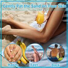 1 pieza Removedor de arena para playa, bolsa removedora de arena fácil de limpiar, con llavero, bolsa para polvo de playa, cepillo removedor de arena, tamiz de arena, material suave y amigable con la piel, herramientas de limpieza de playa inodoras, bolsa impermeable, guantes para limpiar arena, suministros para vacaciones en la playa, artículo esencial para viajes a la playa, para toda la familia en vacaciones de camping