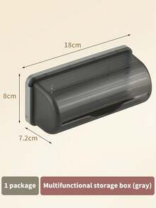 1 Piece Of Garbage Bag Storage Box, Can Also Store Roll Paper, Simple Style, Punch-Free Wall-Mounted Garbage Bag Storage Basket, Plastic Bag Storage Box Rack. - Multicolor - View 13