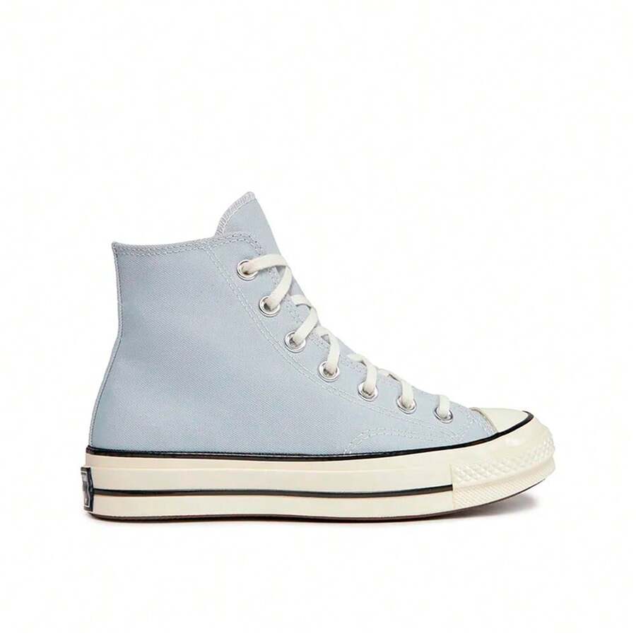 CONVERSE A03447C - 男士时尚百搭休闲高帮厚底帆布鞋 - 藍色 - 查看 1