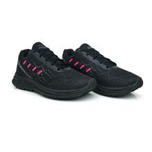 Kit 2 Men's Sports Gym Training Running Super Soft Sneakers - Đen/Vôi + Đen/Cam - Xem 3