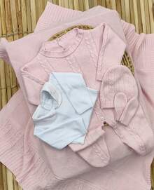 Knitting And Embroidery Maternity Leave - Baby Pink - View 2