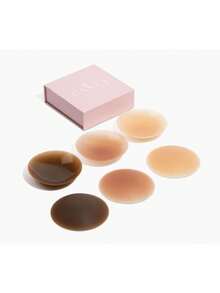 Cake Grippy Seamless Covers, Sticky Adhesive Silicone Nipple Pasties, Reusable Pasty Nipple Covers For Women - Honey - 查看 2