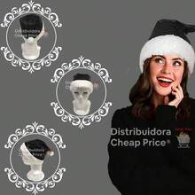 Gorro Santa Claus Navideño Metálicos 2pz - Negro - Ver 4