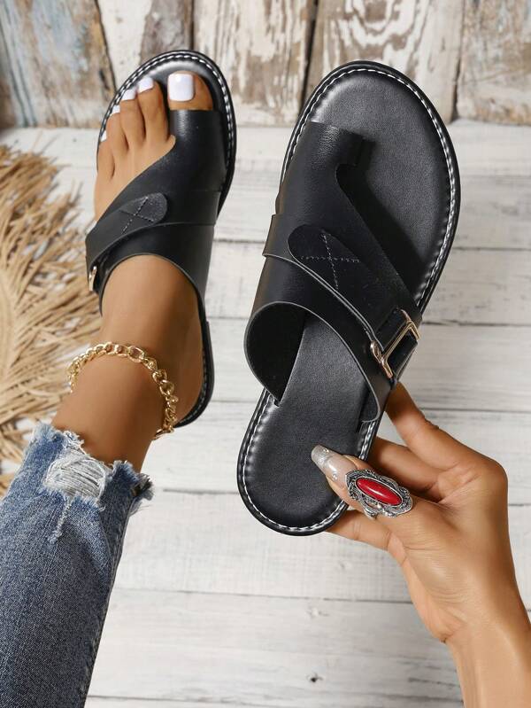 Modische Damen Zehentrenner, personalisierte Flip-Flops, rutschfeste Strandsandalen, flache lässige Damenschuhe für Outdoor