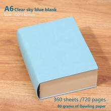 Cuaderno de alta calidad, conjunto de diario para mujeres y hombres, cuaderno de rayas académicas grande de 720 páginas tamaño A6, adecuado para la escuela y la oficina, diario de vida - A6 - Ver 12