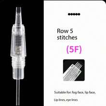 20 st Permanenta nålar Makeup Ögonbrynsnålar Makeup Tatueringsnålar Permanent Penna Makeup Nålpatron för eyeliner och ögonbrynstatueringsmaskin