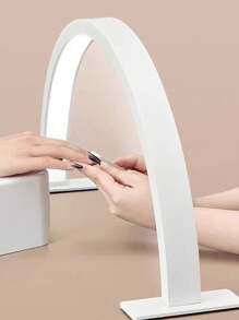 1PC 14inch/20inch White/Pink Acrylic Nail Fill Light, Half Round Nail And Beauty Fill Light Table Lamp, LED Lighting Table Lamp, USB Power Supply, Suitable For Commercial Nail Lighting, Beauty Fill Light