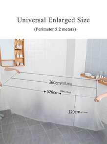 Funda desechable para bañera, bolsa de plástico portátil y reforzada de tamaño extra grande con empaque individual, bolsa de baño desechable, cubierta para bañera, para forros de bañera de hotel, salón, spa, hogar y viajes, película de plástico para ducha, accesorios de viaje, artículos esenciales para el hogar y viajes de vuelta a la escuela