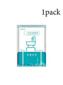 Funda desechable para bañera, bolsa de plástico portátil y reforzada de tamaño extra grande con empaque individual, bolsa de baño desechable, cubierta para bañera, para forros de bañera de hotel, salón, spa, hogar y viajes, película de plástico para ducha, accesorios de viaje, artículos esenciales para el hogar y viajes de vuelta a la escuela