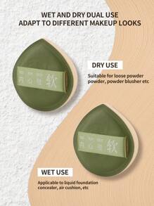 1/2/5/6/10pcs Hydrophilic Polyurethane Makeup Sponge Set, Cotton Soft Powder Puff, Suitable For Face, Foundation And Concealer Blending Tool, Multi-Functional Dry/Wet Use, Unisex