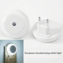 1pc Led Night Light With Dusk-To-Dawn Sensor, Energy Saving, Suitable For Bathroom, Bedroom, Kitchen, Hallway
