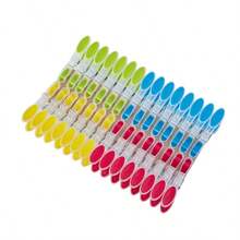 Pack Of 30 Plastic Clothes Pegs, Non-Slip Clothes Pegs, Multi-Coloured Clips With Soft Padded For Towels, Socks, Underwears And Clothes