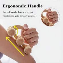 1 Pcs Wooden Massage Roller Tool, Manual Wooden Massager, Wood Back Massage Roller For Neck Leg Back Deep Tissue Muscle Massage