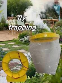 Ranch Fly Trap Reusable Fly Trap Killer Hanging Cage Mesh Pest Fly Trap For Horses, Portable Outdoor Fly Trap Bag Prevents Leakage And Catch Flies More Effectively, Suitable For Camping Garden Yard; Fly Killer, Restaurant Fly Trap, Reusable Fly Trap