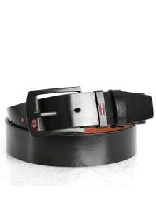 1pc Men's Belts, Casual Daily Formal Belts, Jeans, Fashionable Needle Buckle Belts, Handmade Belts Suitable For Work, Business, And Travel