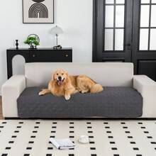 1 pièce Couverture de canapé pour animal de compagnie, Tapis de canapé à ultrasons pour animal de compagnie, antidérapante et anti-saletés, convient pour un canapé 1 à 4 personnes